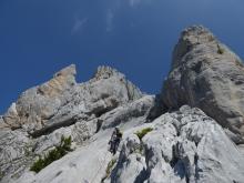 Dans la grande voie "Dzérat, Dzérat pas" (Aravis)