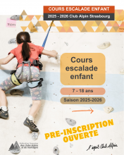 Affiche escalade jeunes 2025-2026